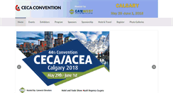 Desktop Screenshot of cecaconvention.com